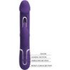 PRETTY LOVE - KAMPAS VIBRADOR RABBIT 3 EN 1 MULTIFUNCIÓN CON LENGUA VIOLETA