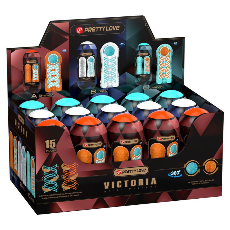 AMOR PRECIOSO - MASTURBADOR VICTORIA 15 PIEZAS