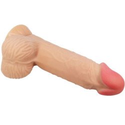 PRETTY LOVE - SERIE DE PIEL DESLIZANTE DILDO REALISTA CON VENTOSA DE PIEL DESLIZANTE DE 20,6 CM