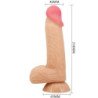 PRETTY LOVE - SERIE DE PIEL DESLIZANTE DILDO REALISTA CON VENTOSA DE PIEL DESLIZANTE DE 20,6 CM