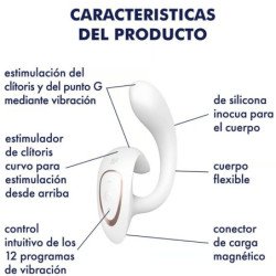 SATISFYER - G FOR GODDESS 1 VIBRADOR RABBIT BLANCO