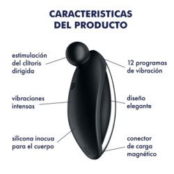 SATISFACTOR - SPOT ON 2 VIBRADOR DE APOYO NEGRO
