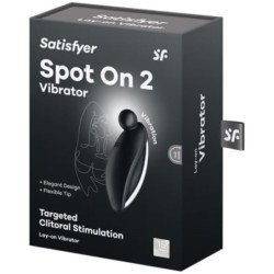 SATISFACTOR - SPOT ON 2 VIBRADOR DE APOYO NEGRO