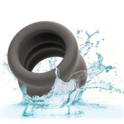 CALEXOTICS - ANILLO DE ESTIRAMIENTO DE ESCROTO ALPHA NEGRO