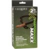 CALEXOTICS - PERFORMANCE MAXX EXTENSIÓN REALISTA CON ARNÉS PIEL MORENO