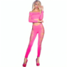 CHILIROSE - CR 3654 TOP Y LEGGINGS ROSA S/M