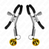 KINK - Pinza para pezón de campana simple dorada de 6 cm