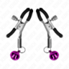 KINK - Pinza para pezón de campana simple morada de 6 cm