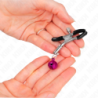 KINK - Pinza para pezón de campana simple morada de 6 cm