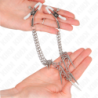 KINK - PINZAS PARA PEZONES CON CADENAS DE PÚAS DE 30 CM
