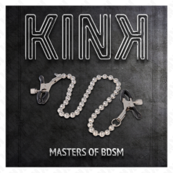 Pinzas para pezones KINK - Cadena de cuentas, 30 cm