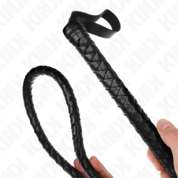 LÁTIGO DE SERPIENTE NEGRO LARGO KINK - 210 CM