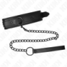 KINK - COLLAR DE BONDAGE DE NEOPRENO MODELO 2 CON CINTURÓN AJUSTABLE DE 78 CM (37,5 X 49,5 CM)