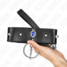 KINK - COLLAR DE 65 CM CON CORREA CON DIAMANTES AZULES AJUSTABLE DE 36-43 CM X 5 CM