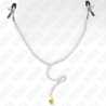 Pinzas para pezones KINK - Cadena con campana, 30 cm