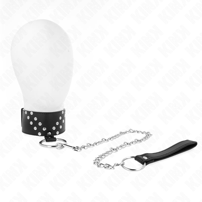 KINK - COLLAR CON CINTURÓN DE 65 CM CON REMACHE EN V AJUSTABLE DE 36 A 43 CM X 5 CM