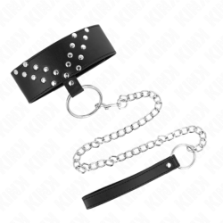 KINK - COLLAR CON CINTURÓN DE 65 CM CON REMACHE EN V AJUSTABLE DE 36 A 43 CM X 5 CM