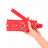 KINK - COLLAR CON CORREA 65 CM CON RESTRICCIONES ROJO 36-42 CM X 5.5 CM