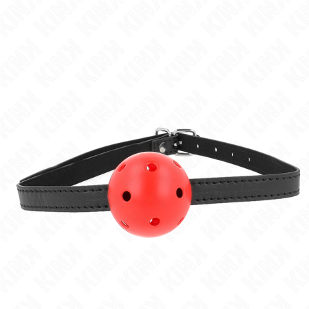 KINK - SIMPLICITY ROJO MORDAZA DE BOLA TRANSPIRABLE DE 4,5 CM 62 x 1,5 CM