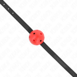 KINK - SIMPLICITY ROJO MORDAZA DE BOLA TRANSPIRABLE DE 4,5 CM 62 x 1,5 CM