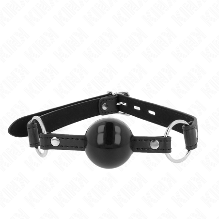 KINK - BOLA DE TPE DE 4 CM CON CIERRE NEGRO 60 x 2 CM