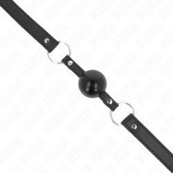 KINK - BOLA DE TPE DE 4 CM CON CIERRE NEGRO 60 x 2 CM