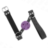 KINK - BOLA TRANSPIRABLE DE 4 CM CON DOBLE REMACHE MORADO 62,5 x 2,5 CM AJUSTABLE 42-58 CM