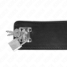 KINK - COLLAR CON CINTURÓN DE 65 CM CON CORREA ANCHA NEGRA AJUSTABLE DE 33,5 A 41 CM X 5 CM
