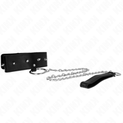 KINK - COLLAR DE 65 CM CON CORREA Y REMACHES PLATEADOS MODELO 2 AJUSTABLE 36-43 CM X 5 CM