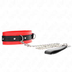 KINK - COLLAR CON CINTURÓN DE 65 CM CON CORREA ROJA DE 54 X 4,5 CM