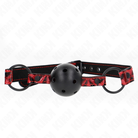 KINK - BOLA CON DISEÑO DE DIAMANTE DE 4,5 CM, MODELO DE MORDAZA 2, 64,5 CM, AJUSTABLE DE 42 A 60 CM