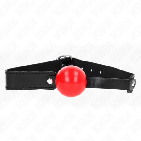 KINK - BOLA DE TPE SUAVE DE 4 CM, MODELO DE MORDAZA 1, 66 x 2,5 CM, AJUSTABLE DE 41 A 61 CM