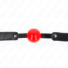 KINK - BOLA DE TPE SUAVE DE 4 CM, MODELO DE MORDAZA 1, 66 x 2,5 CM, AJUSTABLE DE 41 A 61 CM