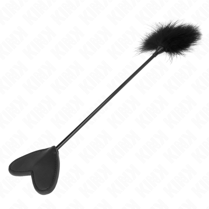 KINK - PLUMAS PARA COSQUILLAS CON PALETA EN FORMA DE CORAZÓN 31 CM