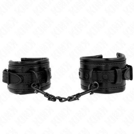 KINK - SUJECIONES DE MUÑECA NEGRAS AJUSTABLES 20-30 CM X 6 CM