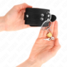KINK - SUJECIÓN DE MUÑECA CON ANILLO TÓRICO, NEGRA, AJUSTABLE, 20-28 CM X 5,5 CM