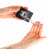 KINK - SUJECIONES DE MUÑECA CON CIERRE DE CANDADO NEGRO AJUSTABLE 16-23 CM X 5,5 CM