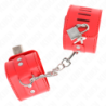 KINK - SUJECIÓN DE MUÑECAS CON CIERRE DE CANDADO ROJO AJUSTABLE 16-23 CM X 5,5 CM
