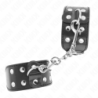 KINK - PULSERAS CON DOBLE LÍNEA DE REMACHES AJUSTABLES NEGRAS