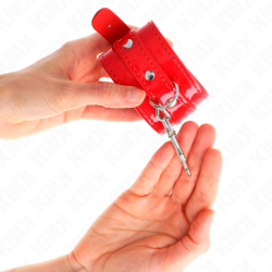 KINK - ESPOSAS BRILLANTES ROJAS AJUSTABLES DE 23 A 33 CM