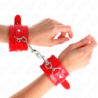 KINK - ESPOSAS BRILLANTES ROJAS AJUSTABLES DE 23 A 33 CM