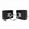 KINK - SUJECIÓN FIJA PARA MUÑECAS CON CIERRE DE ANILLA Y CANDADO, NEGRO, AJUSTABLE, 16-23 CM X 5,5 CM
