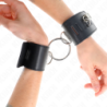 KINK - SUJECIÓN FIJA PARA MUÑECAS CON CIERRE DE ANILLA Y CANDADO, NEGRO, AJUSTABLE, 16-23 CM X 5,5 CM