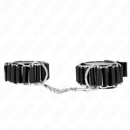 SUJECIÓN DE MUÑECA FINA CON BISAGRA, NEGRA, AJUSTABLE, 16-22 CM X 3,5 CM