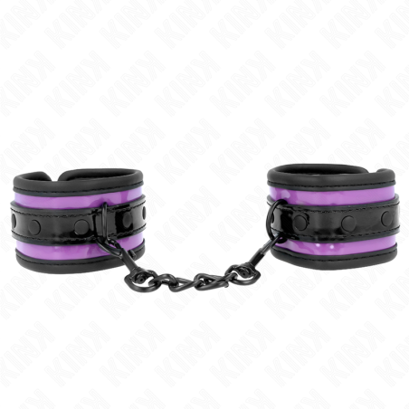 KINK - SUJECIONES DE MUÑECA DE NEOPRENO COLOR MORADO CLARO AJUSTABLES 21-28 CM X 5 CM