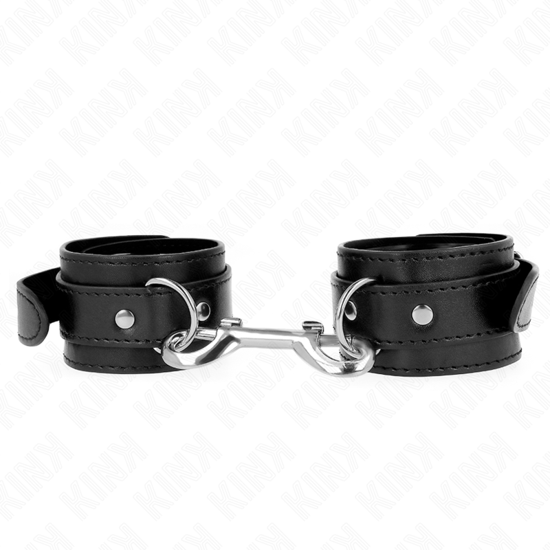 KINK - SUJECIÓN DE MUÑECA - FILA DE REMACHES SIMPLE NEGRO AJUSTABLE 17-28 CM X 5 CM