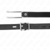 KINK - Mordaza de gancho metálico de 11,5 cm con correa de polipiel ajustable de 39-58 cm x 2 cm
