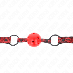KINK - BOLA CON DISEÑO DE DIAMANTE DE 4,5 CM, MODELO DE MORDAZA 1, 64,5 CM, AJUSTABLE DE 42 A 60 CM