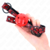 KINK - BOLA CON DISEÑO DE DIAMANTE DE 4,5 CM, MODELO DE MORDAZA 1, 64,5 CM, AJUSTABLE DE 42 A 60 CM
