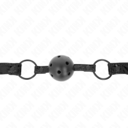 KINK - BOLA CON DISEÑO DE DIAMANTE DE 4,5 CM, MODELO DE MORDAZA 3, 64,5 CM, AJUSTABLE DE 42 A 60 CM